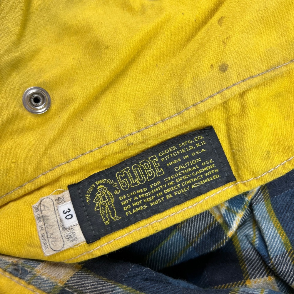 Globe Yellow Work Pants with Red Suspenders - Picture 2 of 11